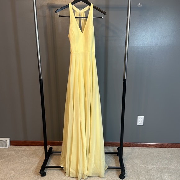 Azazie Amalfi in daffodil custom size (size2-4) - Picture 2 of 5